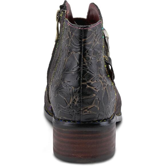 L'Artiste by Spring Step Womens Georgiana Leather Ankle Boot -- Black Multi NEW - Picture 3 of 7